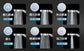 Newentor第2代三重過濾6段噴射模式高壓花灑頭連接喉套裝 (白色)